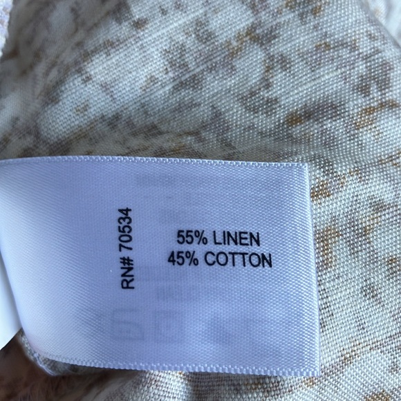 Orvis Printed Linen / Cotton Tank Dress S - Picture 4 of 6